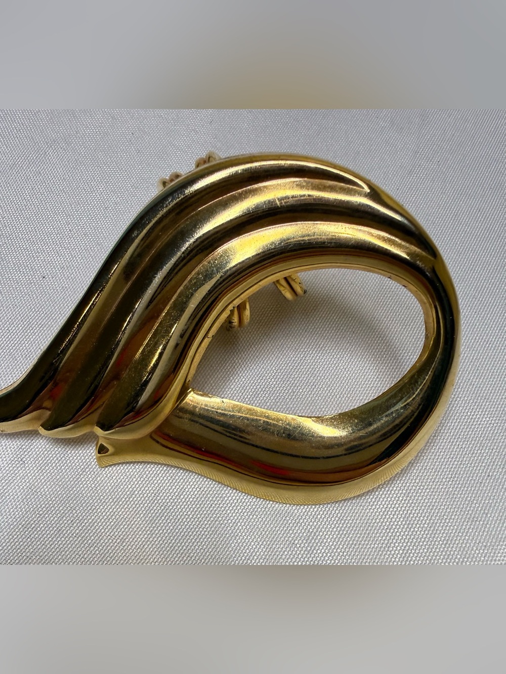 Vintage Gold Tone Scarf or Belt Slide